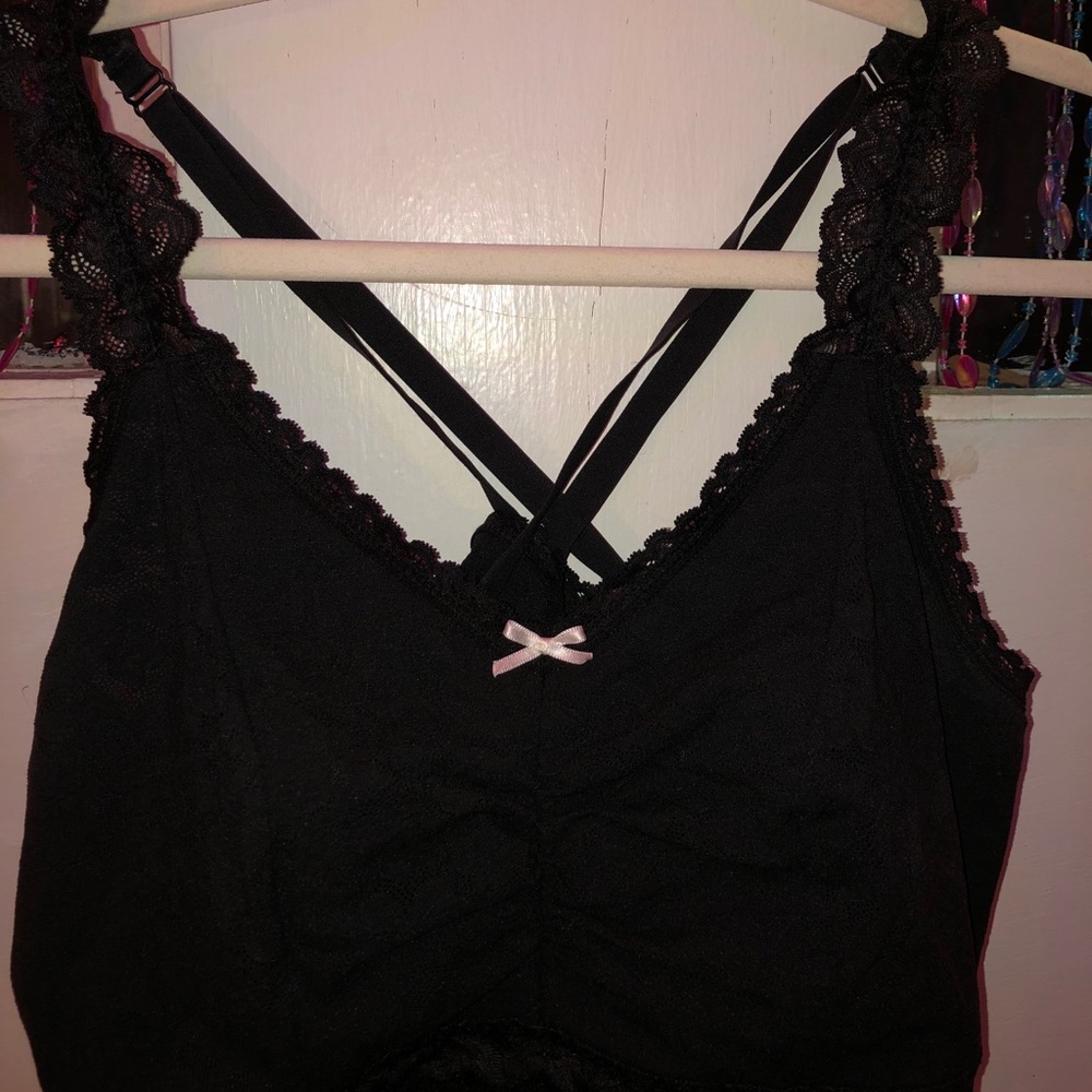 BRAND NEW plus size black bralette